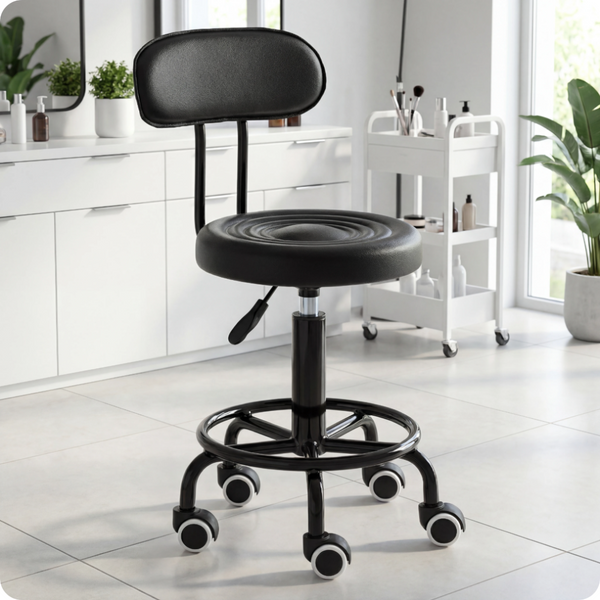 Стул мастера со спинкой на колесах5967 &ndash; поставщик товаров для дома, офиса и салонов красоты OFerta