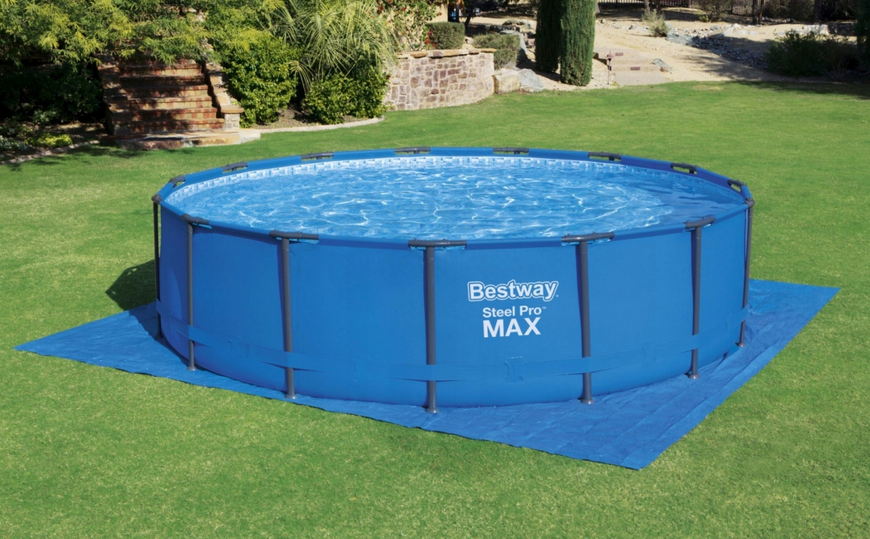 Підкладка під басейн Bestway 58002 396x396 см захисний мат для каркасних та надувних басейнів до 366 см 58002 - постачальник товарів для дому, офісу та салонів краси OFerta