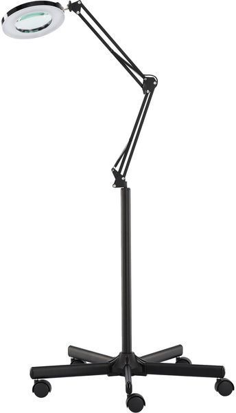 Косметологическая лампа-лупа Calissimo LA-888-BLACK 120 LED на колесиках, черная лампа со штативом, 2400 люмен105252 &ndash; поставщик товаров для дома, офиса и салонов красоты OFerta