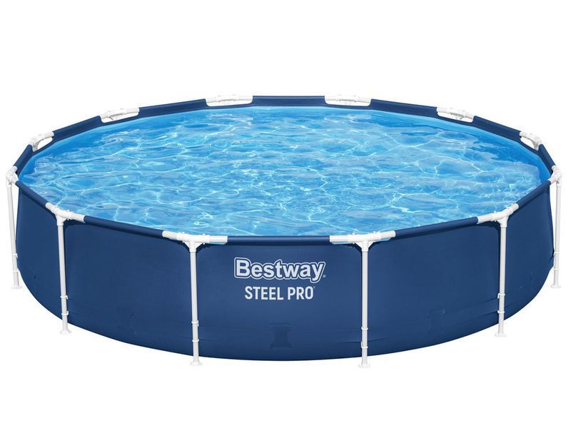 Каркасний круглий басейн Bestway 366 x 76 см 8в1 (56681) з насосом 56681 - постачальник товарів для дому, офісу та салонів краси OFerta